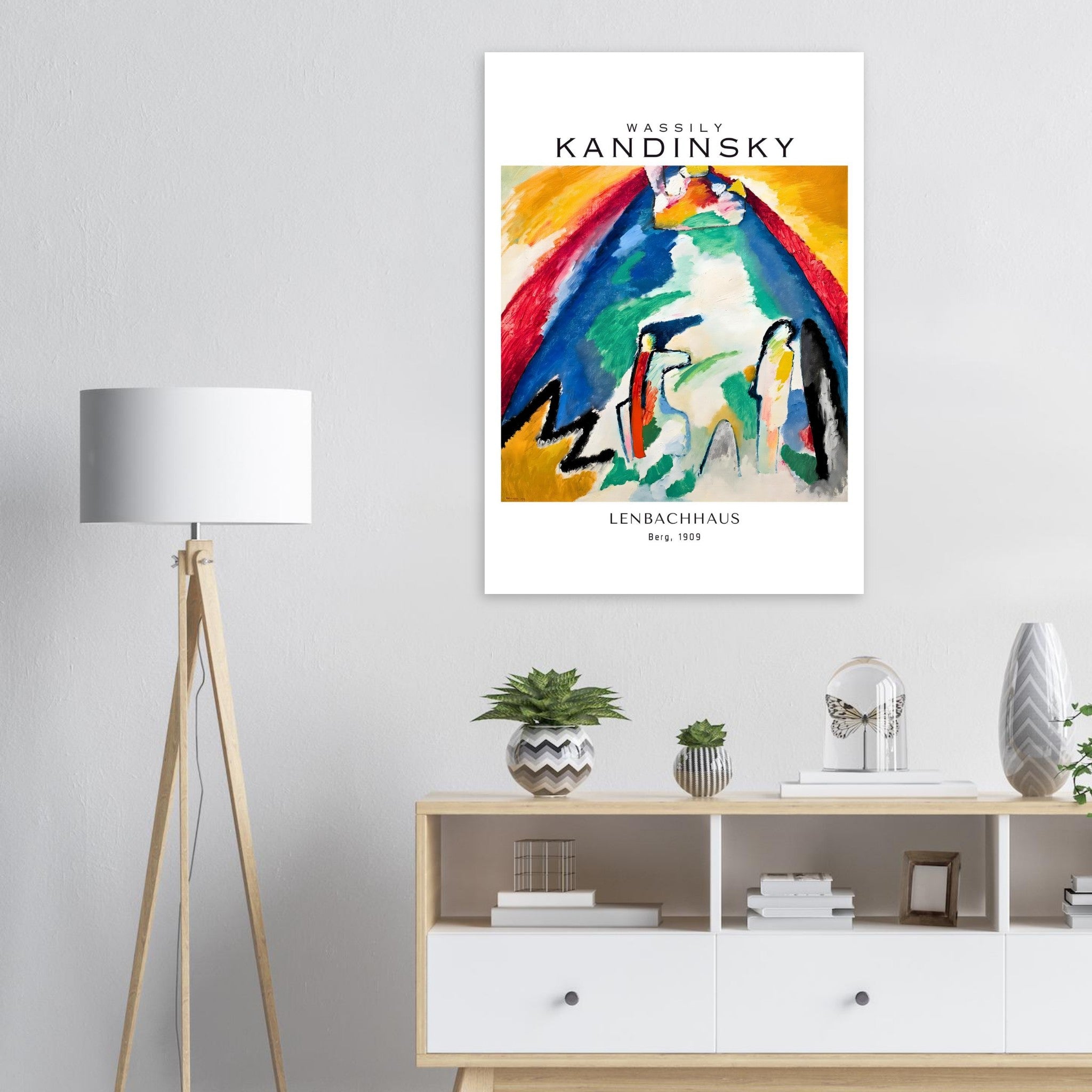 Artfulprints Wassily Kandinsky - Berg poster 70x100 cm