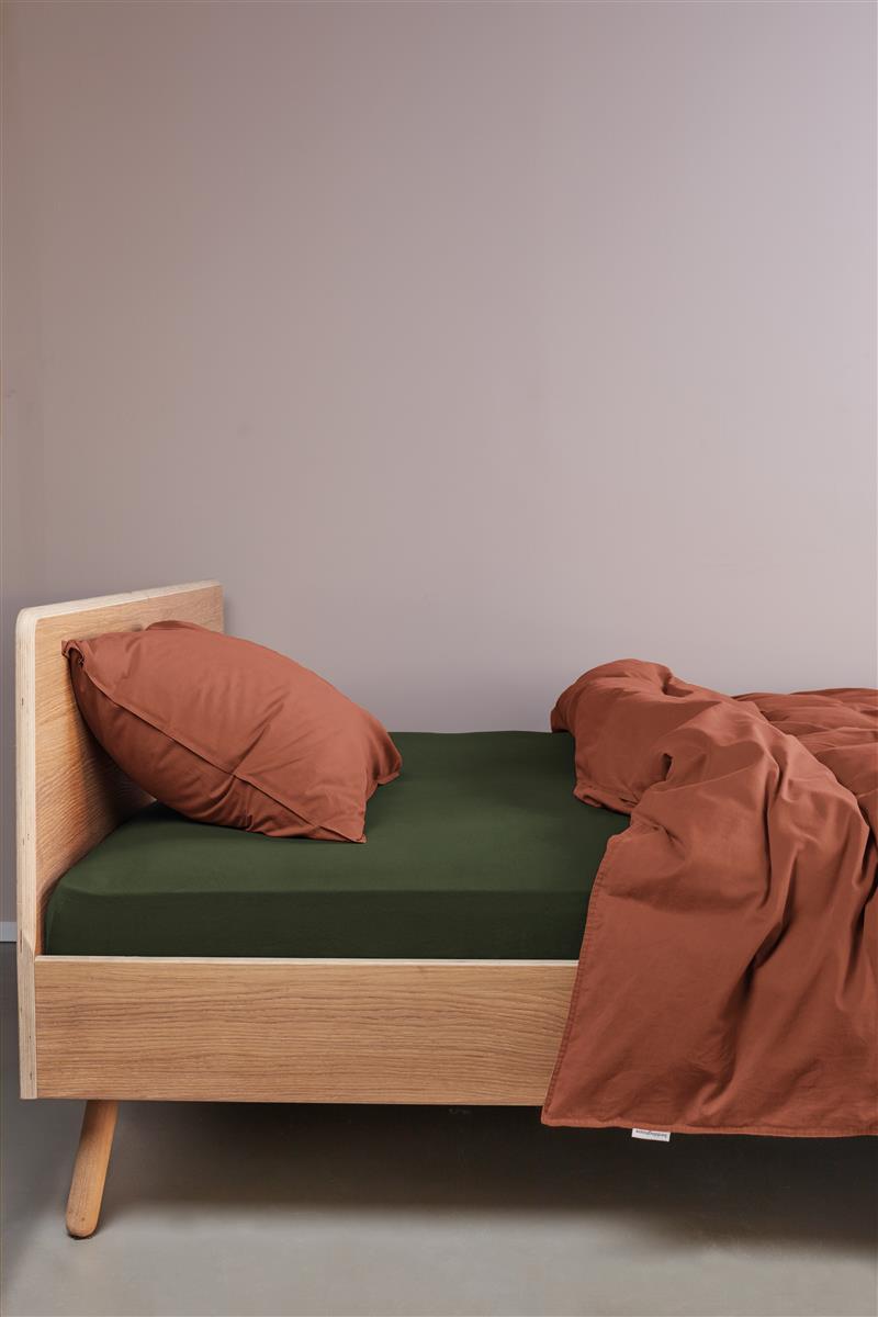 Beddinghouse - Jersey - Topper Hoeslaken - 160x220 cm - Donker groen