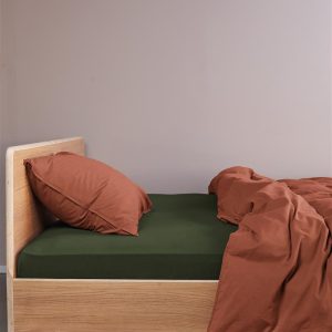 Beddinghouse – Jersey – Topper Hoeslaken – 140×220 cm – Donker groen Beddinghouse – Jersey – Topper Hoeslaken – 140×220 cm – Donker groen