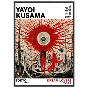 Artfulprints Poster met Lijst Yayoi Kusama – Dream lovers – 70×100 cm Artfulprints Poster met Lijst Yayoi Kusama – Dream lovers – 70×100 cm