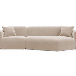 Cosmopolitan Design Modulaire hoekbank rechts Strino 3-zits, flueel be Cosmopolitan Design Modulaire hoekbank rechts Strino 3-zits, flueel be