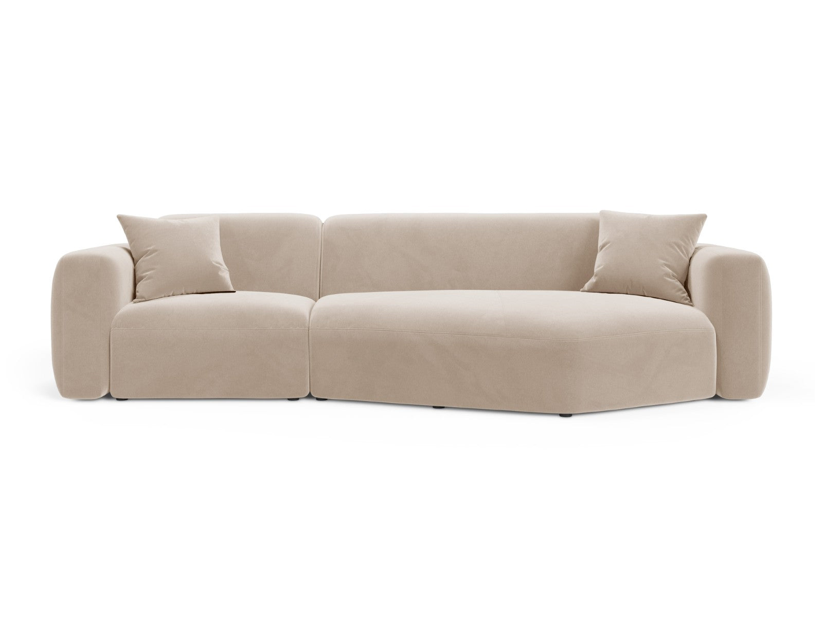 Cosmopolitan Design Modulaire hoekbank rechts Strino 3-zits, flueel be