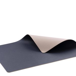 Bitz Placemat kunstleer – dubbelzijdig te gebruiken donker blauw / Zan Bitz Placemat kunstleer – dubbelzijdig te gebruiken donker blauw / Zan