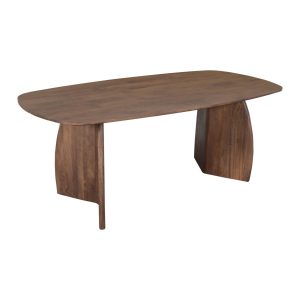 DÉJA Living Eettafel Majada – Deens Ovaal Donkerbruin Hout – 200x100x7 DÉJA Living Eettafel Majada – Deens Ovaal Donkerbruin Hout – 200x100x7