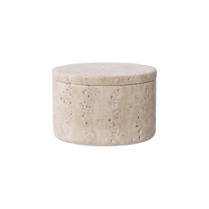 Artichok Joah Travertijn Voorraadpot Ø 10 cm – Beige Artichok Joah Travertijn Voorraadpot Ø 10 cm – Beige