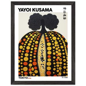 Artfulprints Poster met Lijst Yayoi Kusama – Tokyo pumpkin 1998 – 30×4