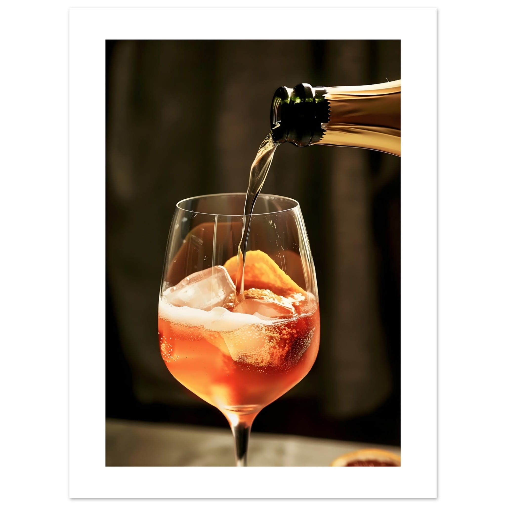 Artfulprints Poster Aperol Spritz - Lifestyle - 30x40 cm - Oranje