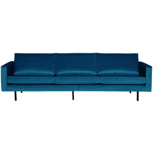 WOOOD 3-zits bank Rodeo – Velvet – Blauw – 85x277x86 WOOOD 3-zits bank Rodeo – Velvet – Blauw – 85x277x86