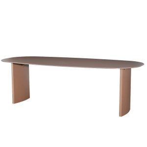 DÉJA Living Eettafel Dinand – Deens Ovaal Terra Glas/MDF – 240x110x76c DÉJA Living Eettafel Dinand – Deens Ovaal Terra Glas/MDF – 240x110x76c