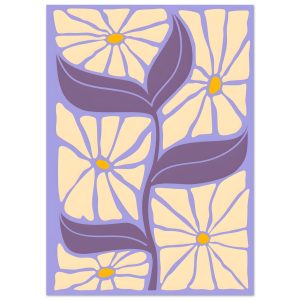 Artfulprints Poster Matisse – Floral form – 50×70 cm – Paars Artfulprints Poster Matisse – Floral form – 50×70 cm – Paars
