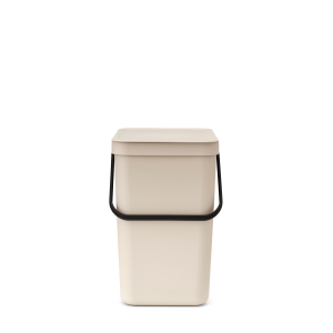 Brabantia Sort & Go afvalemmer, 25 liter – Soft Beige