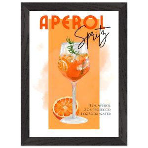 Artfulprints Poster met Lijst Aperol Spritz – Orange – A4 21×29.7 cm – Artfulprints Poster met Lijst Aperol Spritz – Orange – A4 21×29.7 cm –