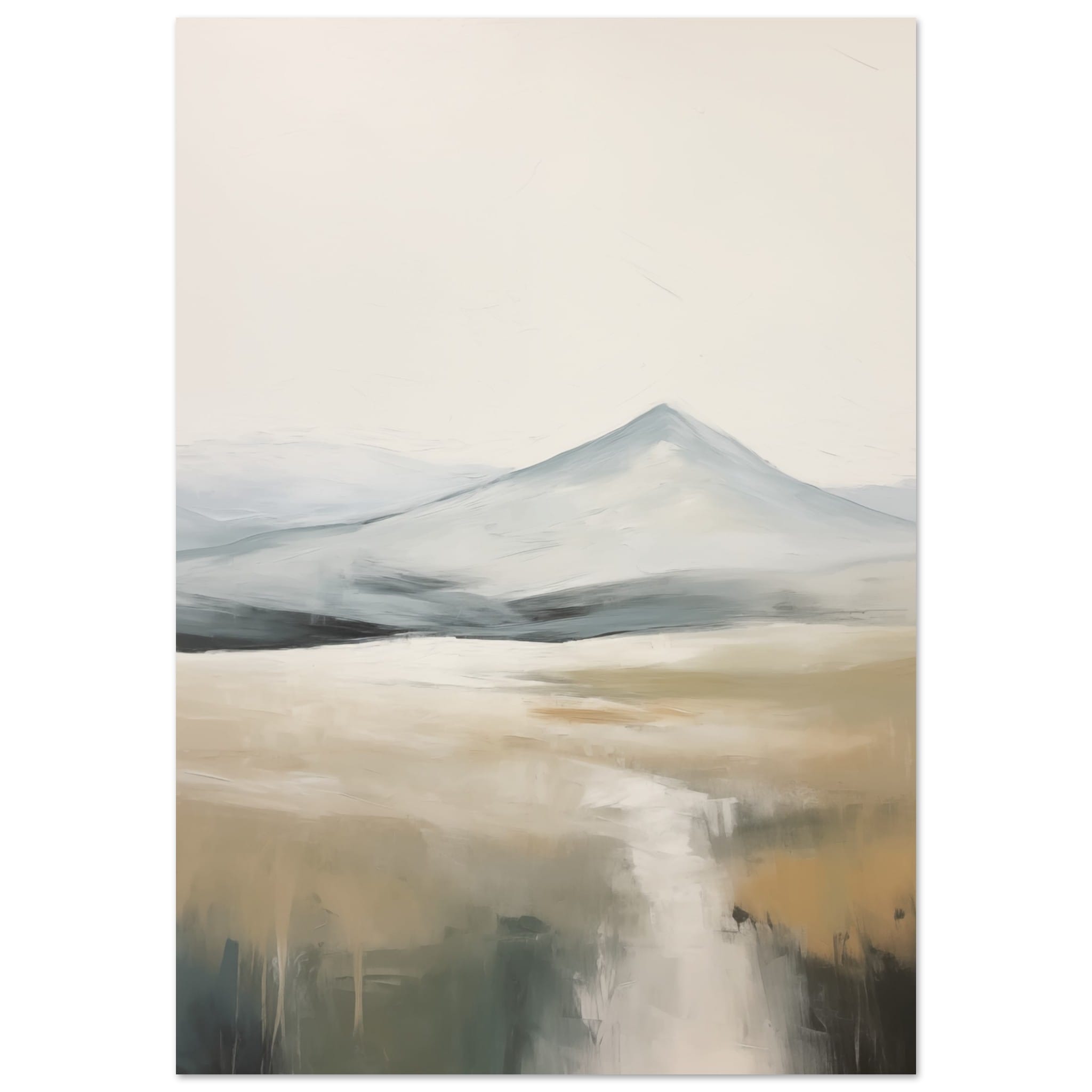 Artfulprints Poster Abstract - Fuji path 2 - 70x100 cm - Meerkleurig