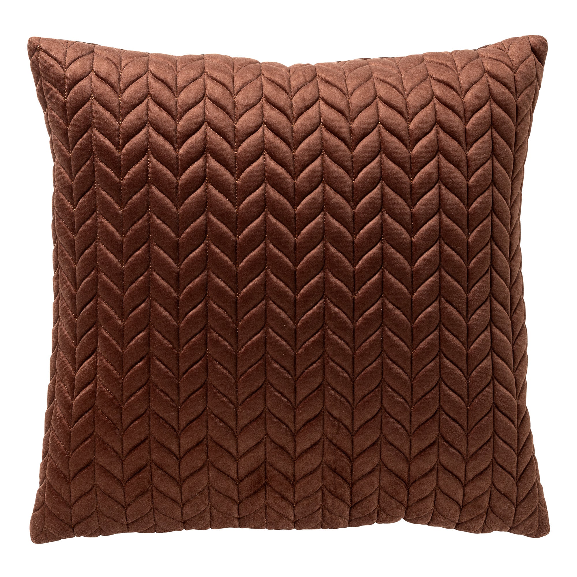 MELINA - kussenhoes 45x45 cm - luxe visgraatmotief - effen kleur - Cap