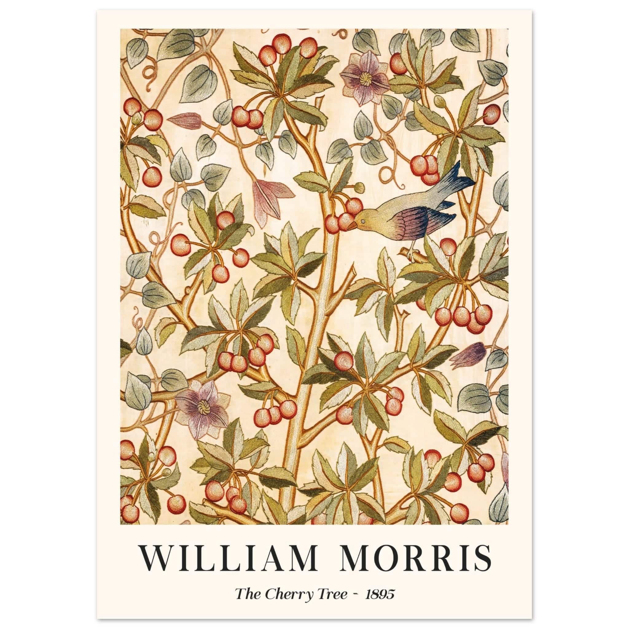Artfulprints Poster William Morris - The cherry tree 1895 - 50x70 cm -