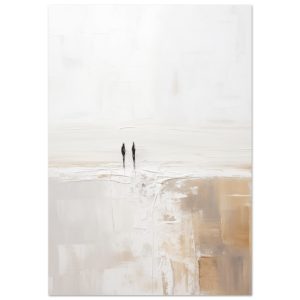 Artfulprints Poster Abstract – Silhouettes 2 – 70×100 cm – Wit