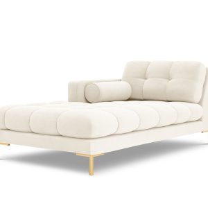 Cosmopolitan Design linker meridiaan Bali flueel, lichtbeige – 185×102 Cosmopolitan Design linker meridiaan Bali flueel, lichtbeige – 185×102