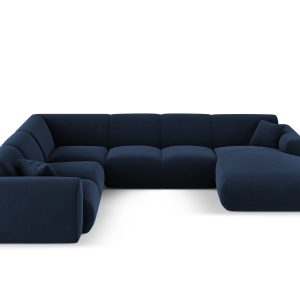 Cosmopolitan Design Panoramische hoekbank links Nolio 6-zits, flueel k Cosmopolitan Design Panoramische hoekbank links Nolio 6-zits, flueel k