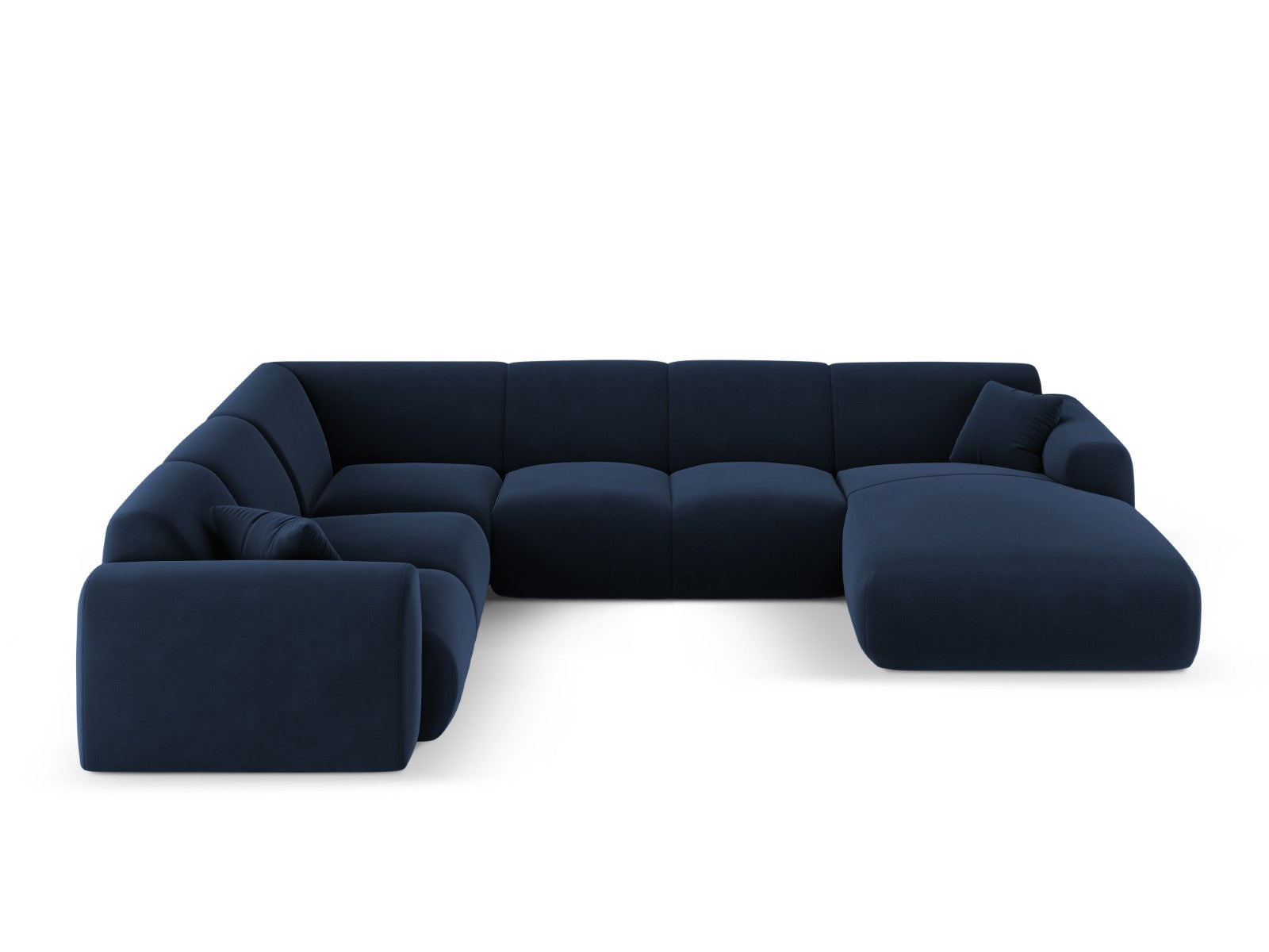 Cosmopolitan Design Panoramische hoekbank links Nolio 6-zits, flueel k