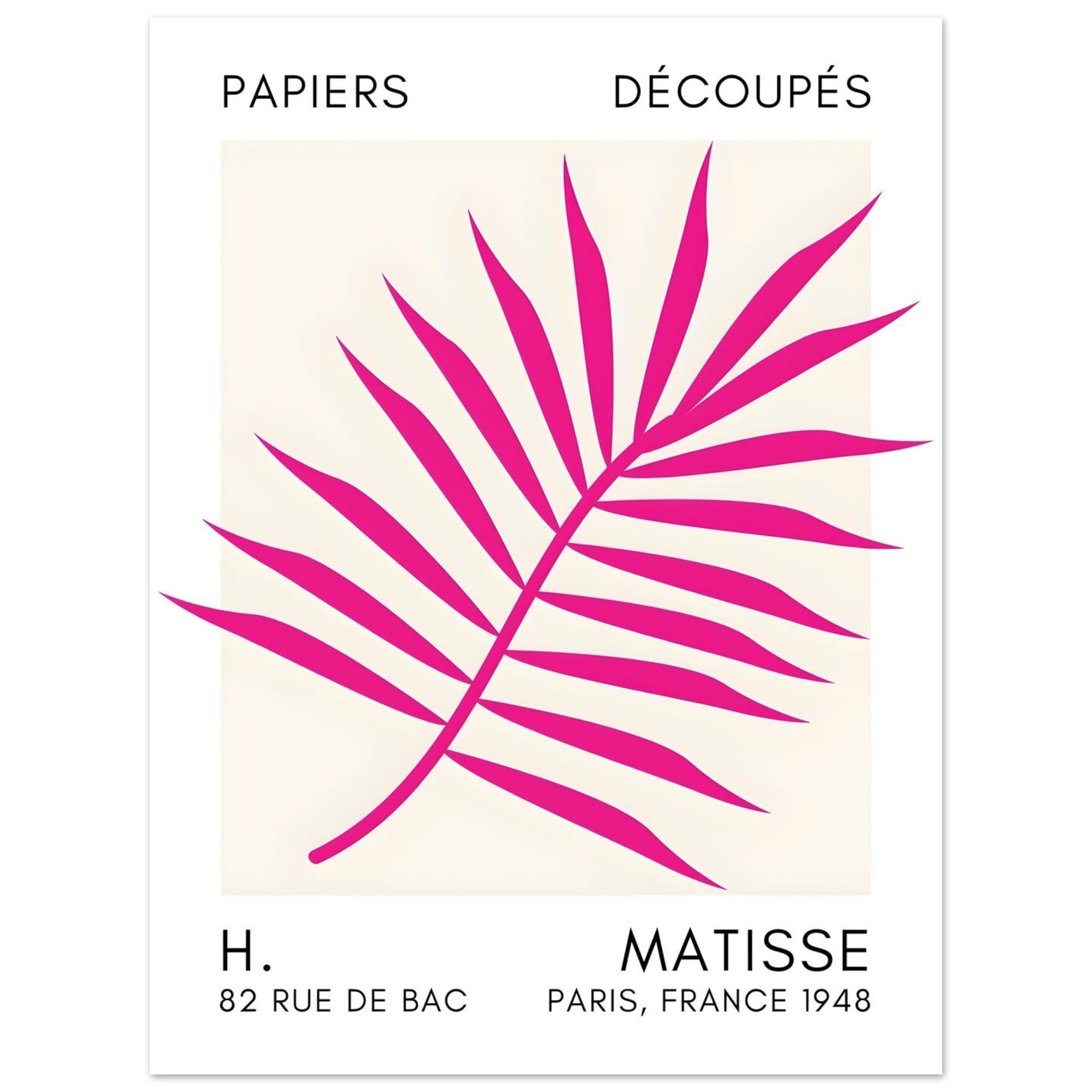 Artfulprints Poster Matisse – Floral reef pink - 30x40 cm - Roze