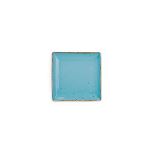 Bonbistro – Plat bord 11x11cm blauw Collect – Set van 6 Bonbistro – Plat bord 11x11cm blauw Collect – Set van 6