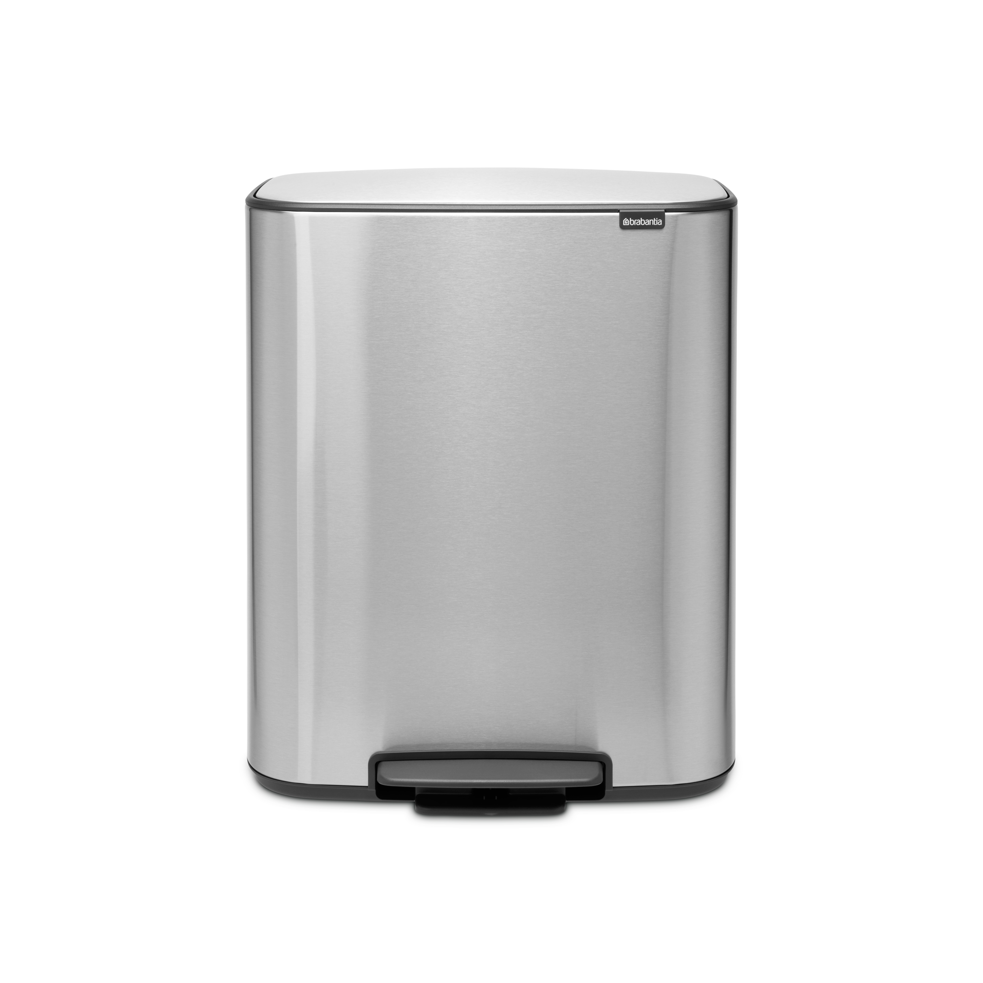 Brabantia Bo Pedaalemmer, met 2 binnenemmers, 2 x 30 liter - Matt Stee