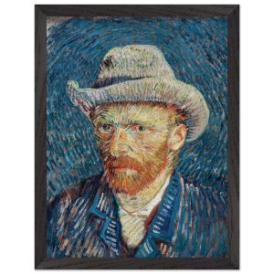 Artfulprints Poster met Lijst Vincent van Gogh – Zelfportret met grijz Artfulprints Poster met Lijst Vincent van Gogh – Zelfportret met grijz