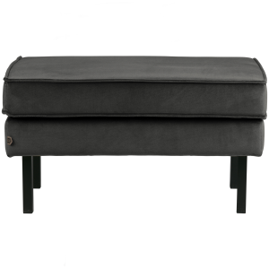 WOOOD hocker op poten Rodeo- Velvet – Antraciet – 45x84x54 WOOOD hocker op poten Rodeo- Velvet – Antraciet – 45x84x54