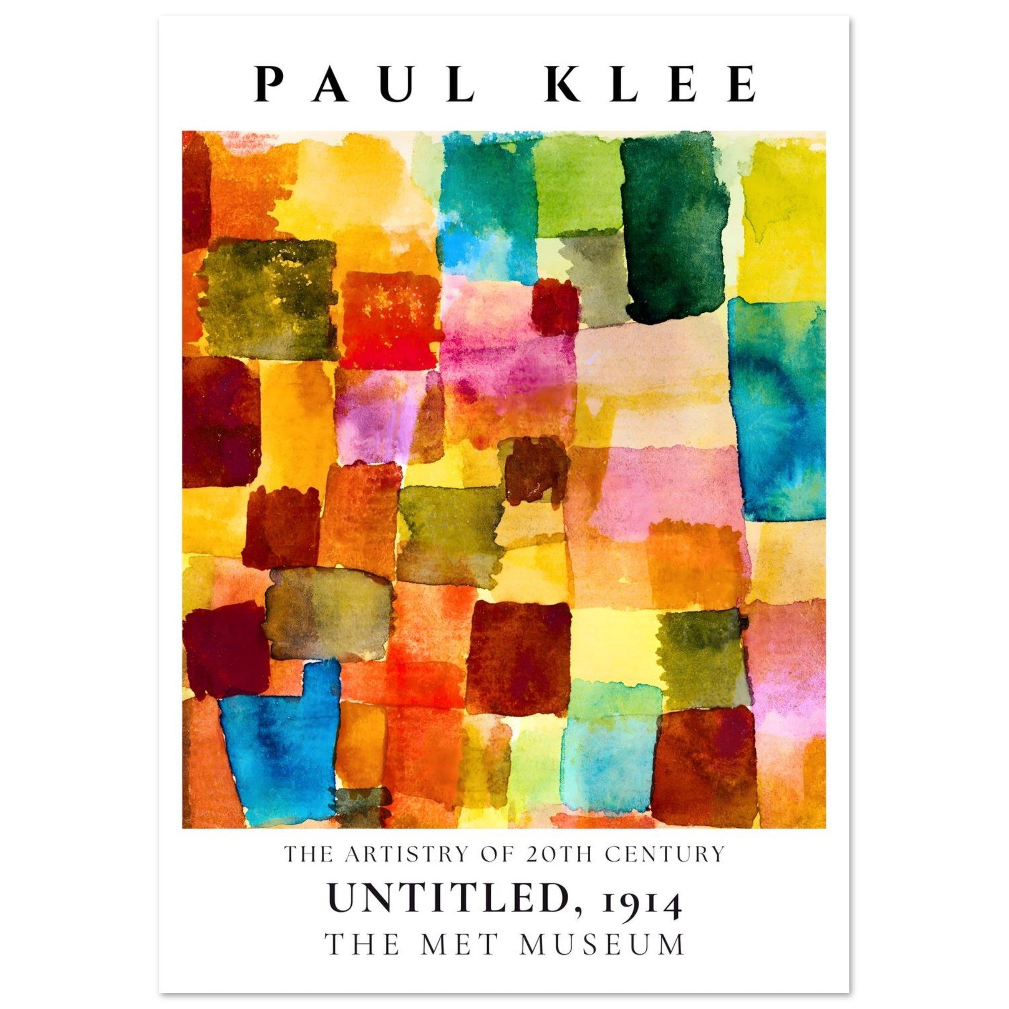 Artfulprints Poster Paul Klee - Untitled - A4 21x29.7 cm - Meerkleurig
