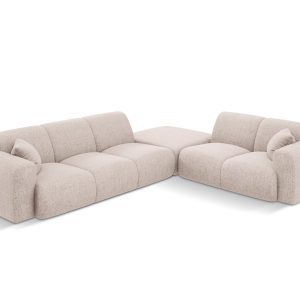 Cosmopolitan Design rechter hoekbank Nolio 4-zits, chenille, beige – 2 Cosmopolitan Design rechter hoekbank Nolio 4-zits, chenille, beige – 2