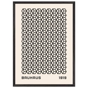 Artfulprints Poster met Lijst Bauhaus – 1919 beehive – 50×70 cm – Zwar