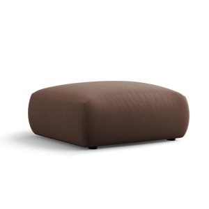 Cosmopolitan Design Poef Matera flueel chocolade – 68x86x40cm Cosmopolitan Design Poef Matera flueel chocolade – 68x86x40cm