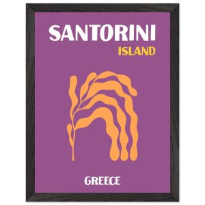 Artfulprints Poster met Lijst Griekenland – Santorini – 30×40 cm – Paa Artfulprints Poster met Lijst Griekenland – Santorini – 30×40 cm – Paa