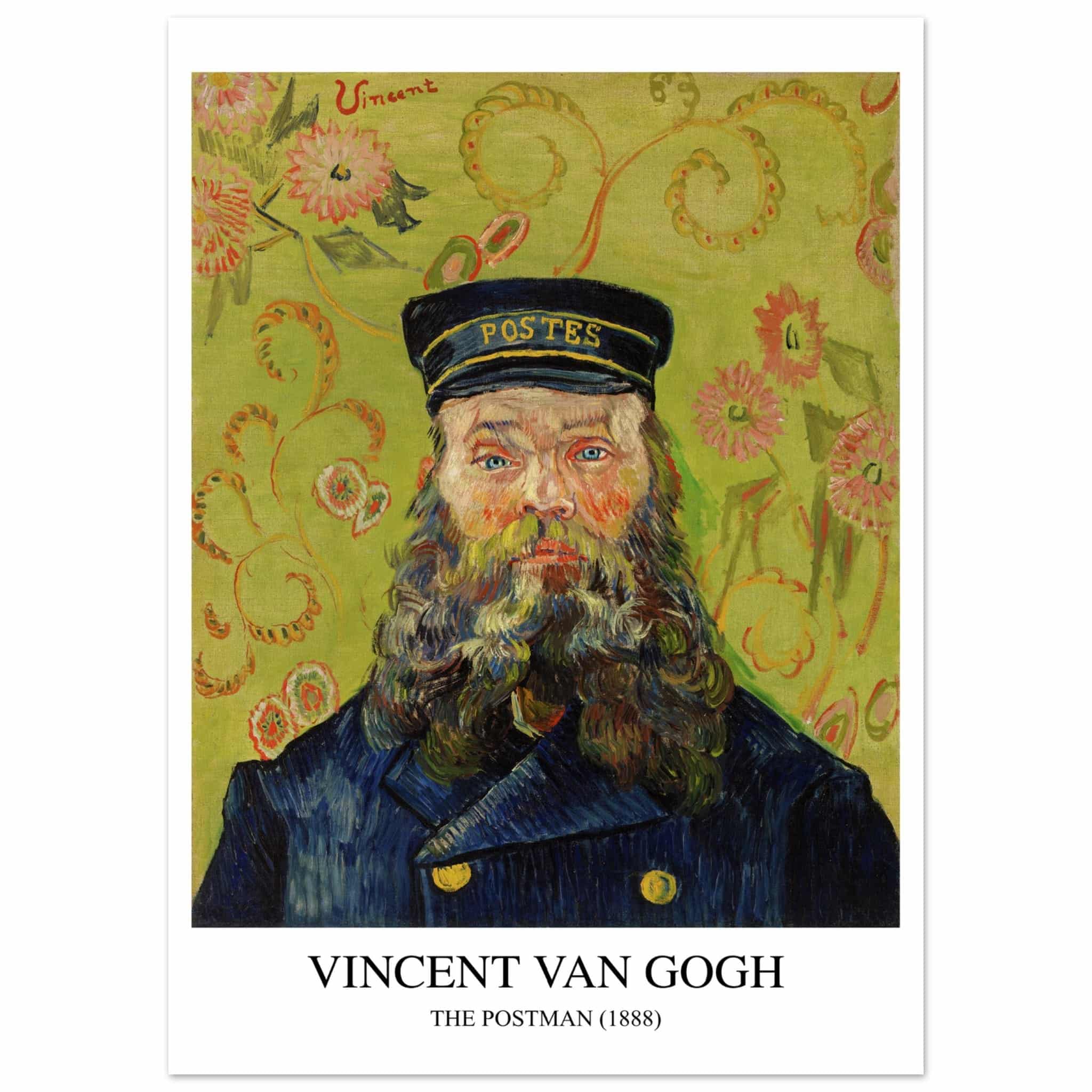 Artfulprints Vincent van Gogh - The Postman 1888 poster 50x70 cm