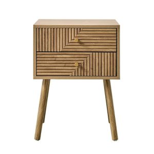 Calicosy – EDEN Nachtkastje 2 lades – Licht hout – 60x45x39 cm Calicosy – EDEN Nachtkastje 2 lades – Licht hout – 60x45x39 cm