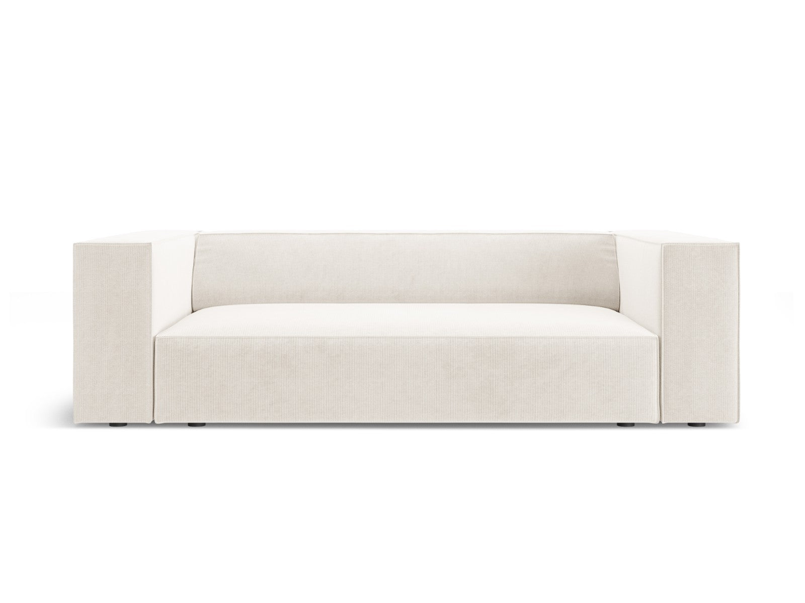 Cosmopolitan Design Bank Arendal 2-zits, chenille met ribbeleffect ivo