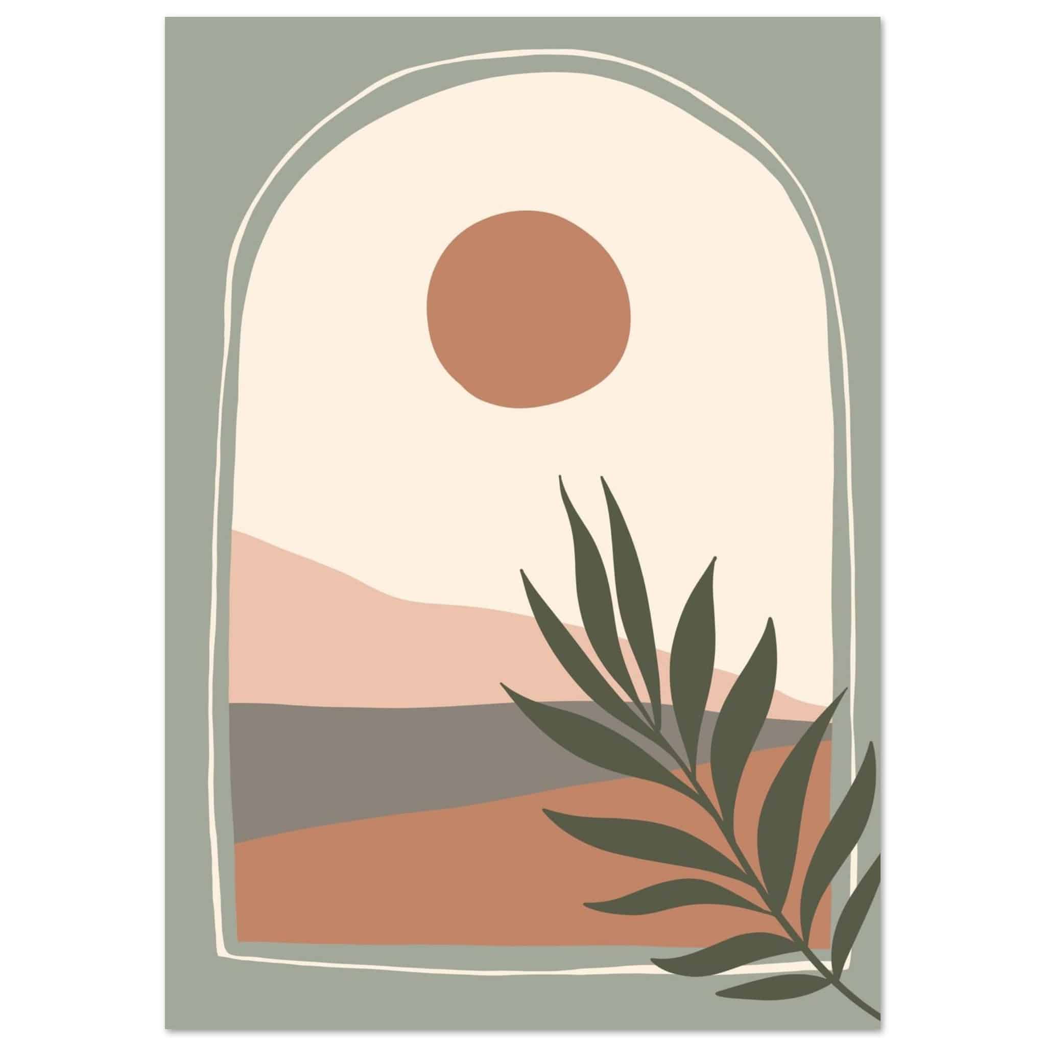 Artfulprints Poster Boho – Evening light - A4 21x29.7 cm - Meerkleurig