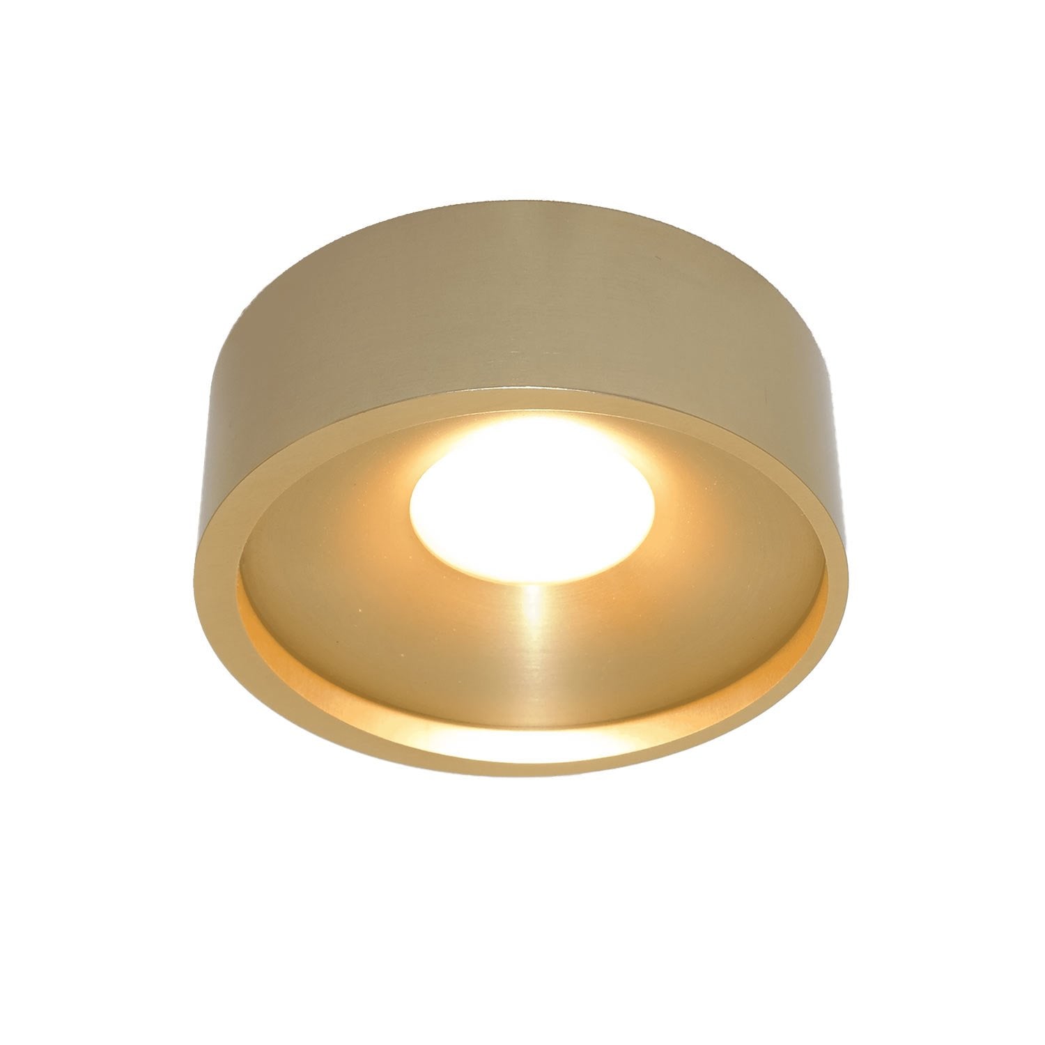 Artdelight plafondlamp Orlando - 1 lichts - 14 x 5 cm - mat goud
