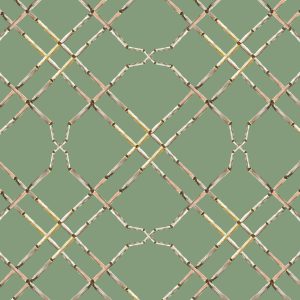 Catchii Behang Bamboo Trellis green Catchii Behang Bamboo Trellis green