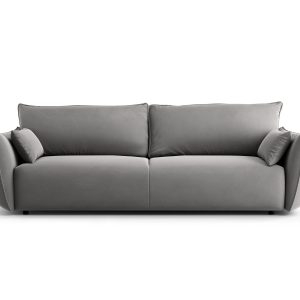 Cosmopolitan Design Slaapbank met opbergdoos Matera 3-zits, flueel gri Cosmopolitan Design Slaapbank met opbergdoos Matera 3-zits, flueel gri