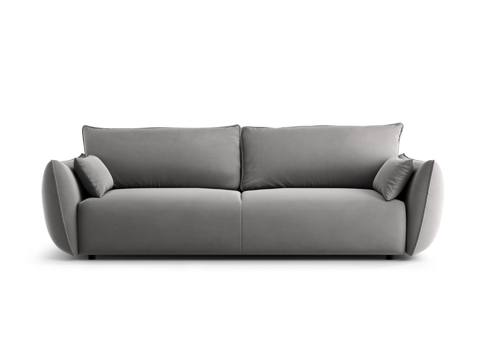 Cosmopolitan Design Slaapbank met opbergdoos Matera 3-zits, flueel gri