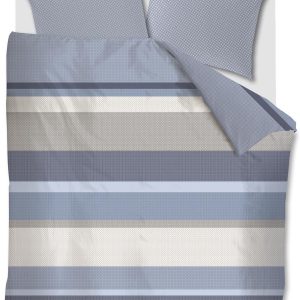 Beddinghouse dekbedovertrek Audrie – 240×200/220 cm – blauw Beddinghouse dekbedovertrek Audrie – 240×200/220 cm – blauw