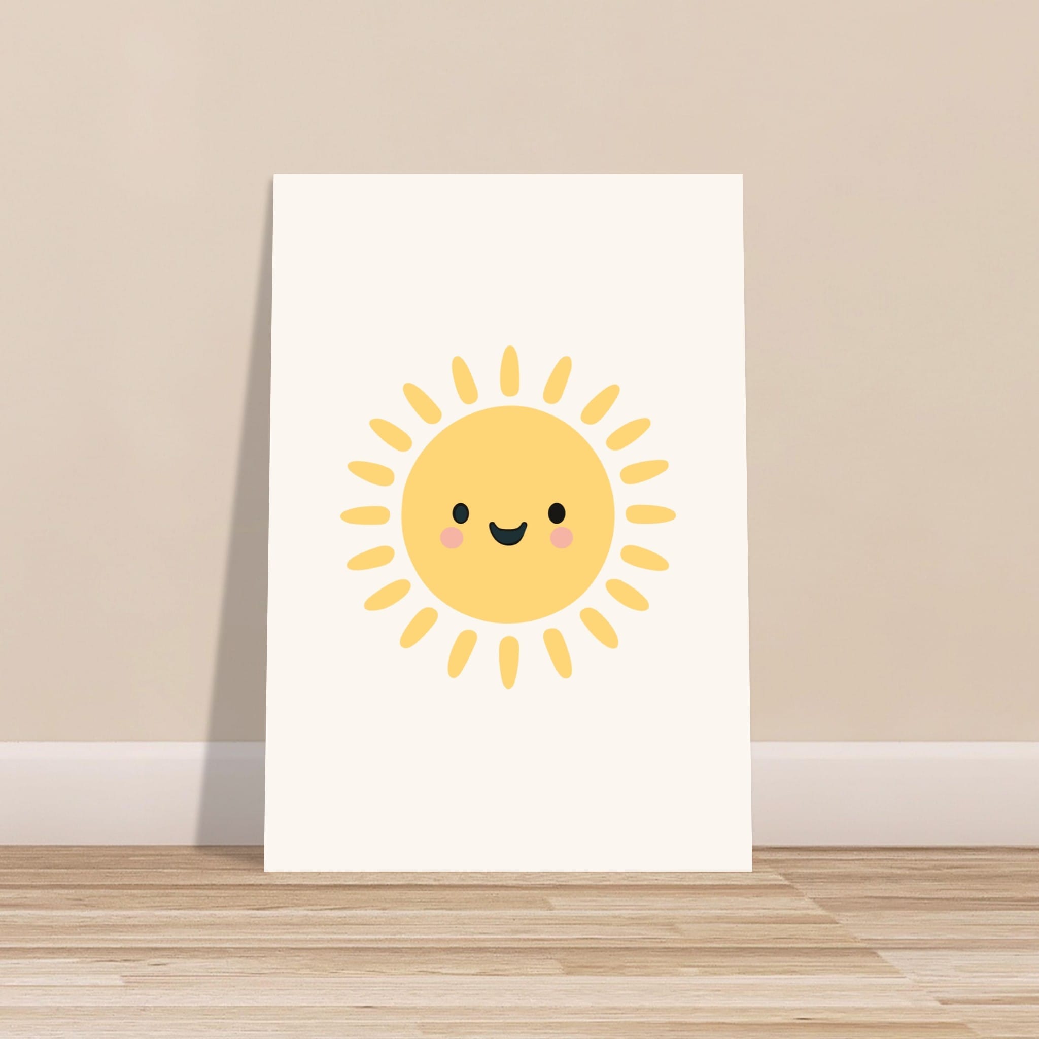 Artfulprints Poster Sunshine - 70x100 cm - Geel