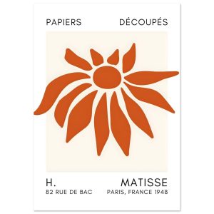 Artfulprints Poster Matisse – Deep sea dance orange – A4 21×29.7 cm – Artfulprints Poster Matisse – Deep sea dance orange – A4 21×29.7 cm –