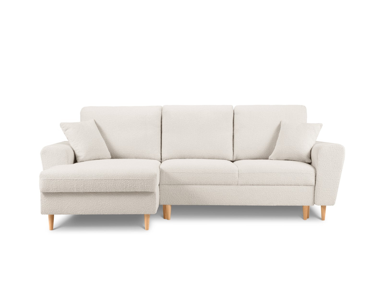 Cosmopolitan Design Uitklapbare hoekbank links met opbergdoos Kyoto 4-