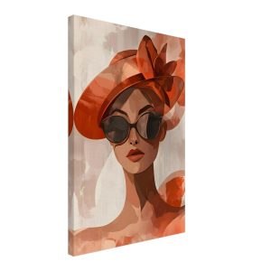 Artfulprints Canvas Timeless fashion portrait canvas – 40×60 cm – beig Artfulprints Canvas Timeless fashion portrait canvas – 40×60 cm – beig