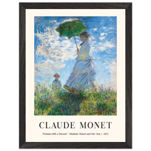 Artfulprints Poster met Lijst Claude Monet – Women with a parasol – 30 Artfulprints Poster met Lijst Claude Monet – Women with a parasol – 30