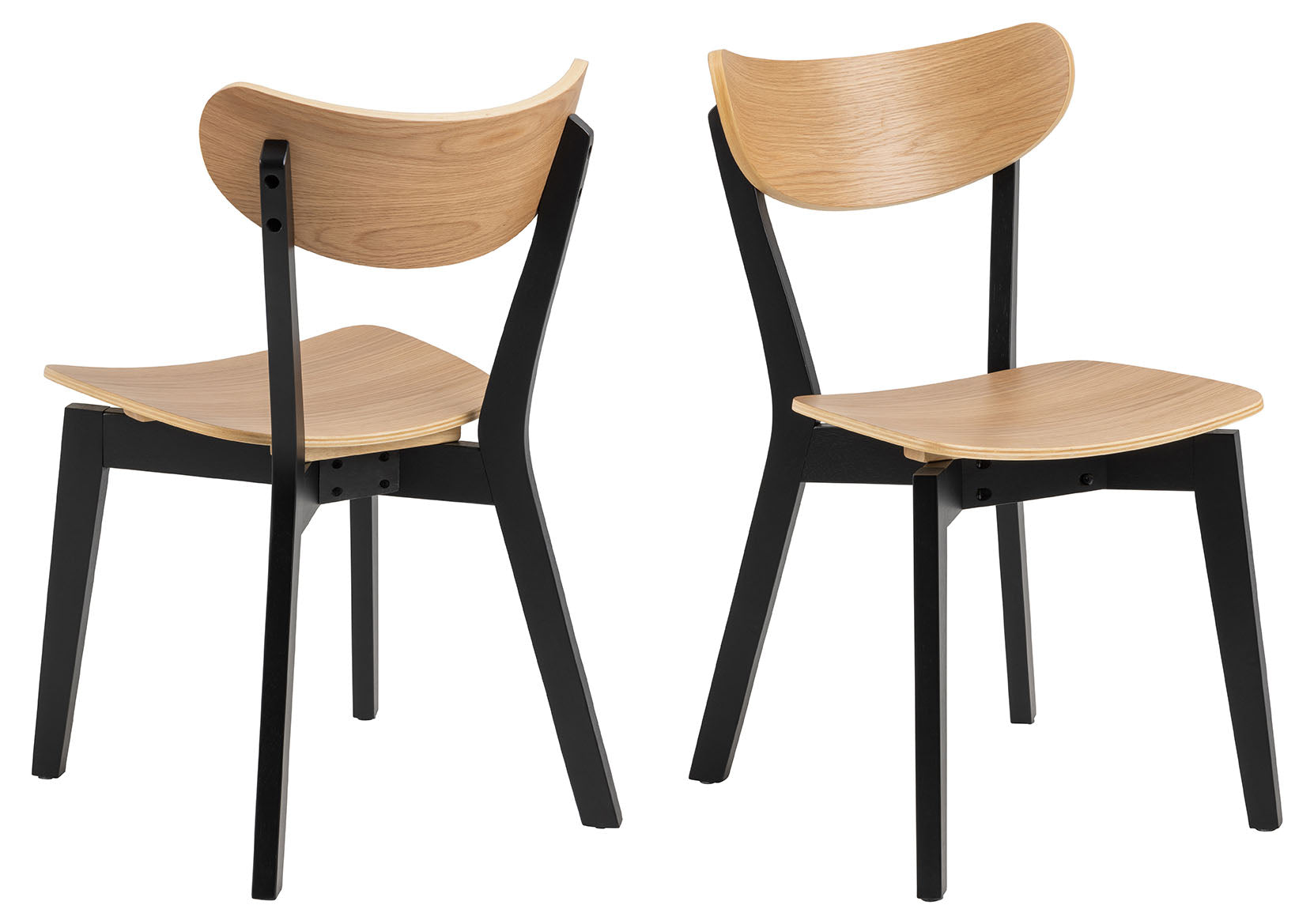 BRAM Eetkamerstoel Hamar - Set van 2 - Eiken