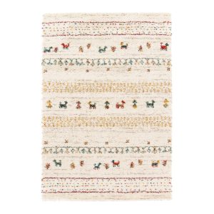 AFK Living vloerkleed Folklore – shaggy – beige – 160 x 230 cm AFK Living vloerkleed Folklore – shaggy – beige – 160 x 230 cm