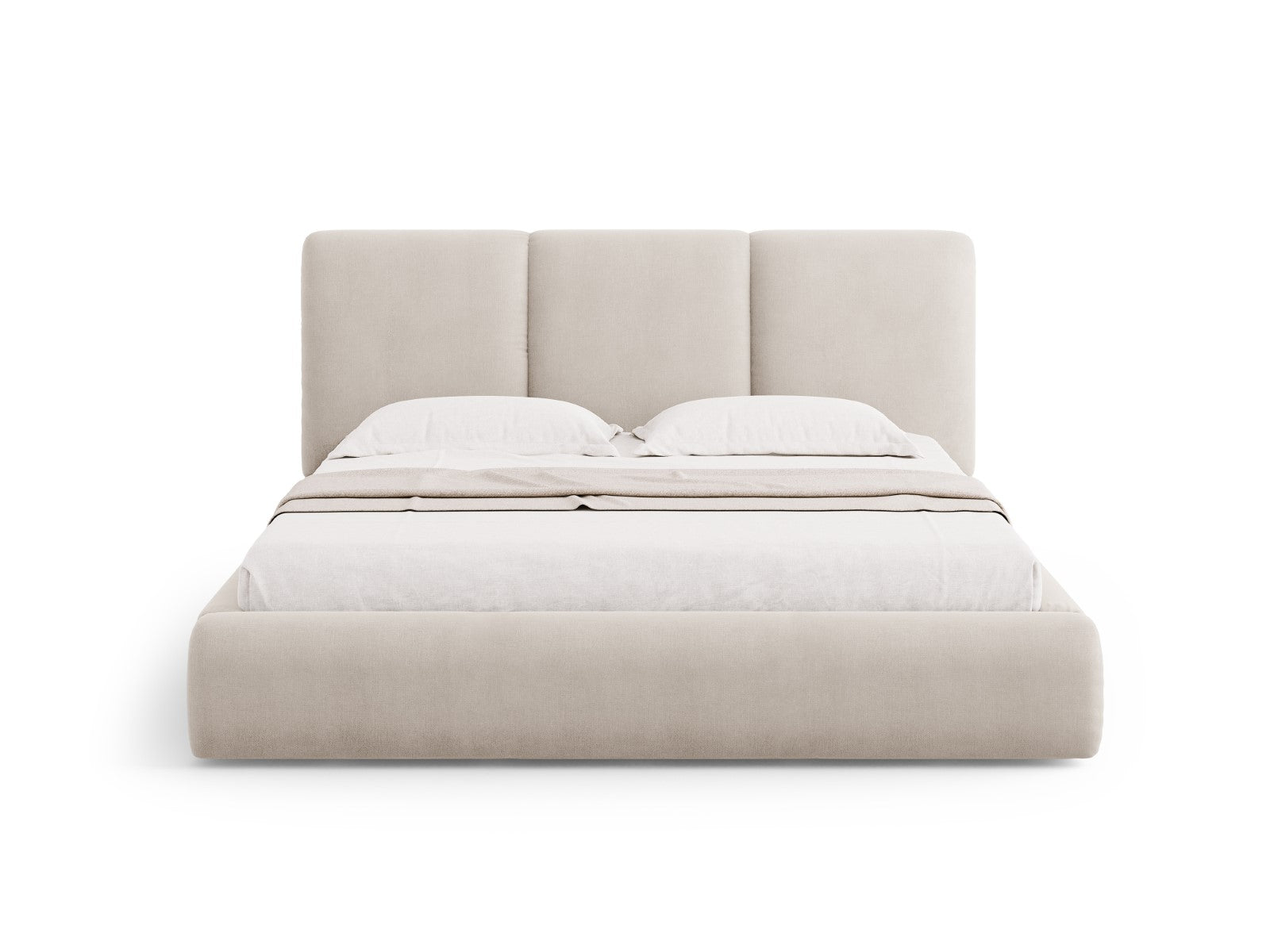 Cosmopolitan Design Opbergbed met hoofdeinde Nicolas 160x200cm, chenil